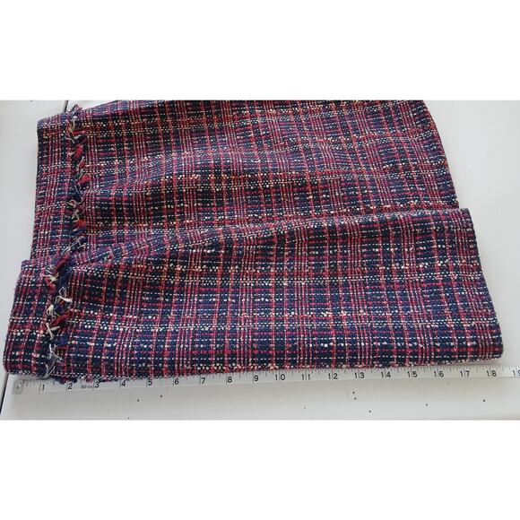 Court & Rowe Belle Noel Plaid Tweed Mini Skirt Womens LG Preppy Academia School - Picture 10 of 11